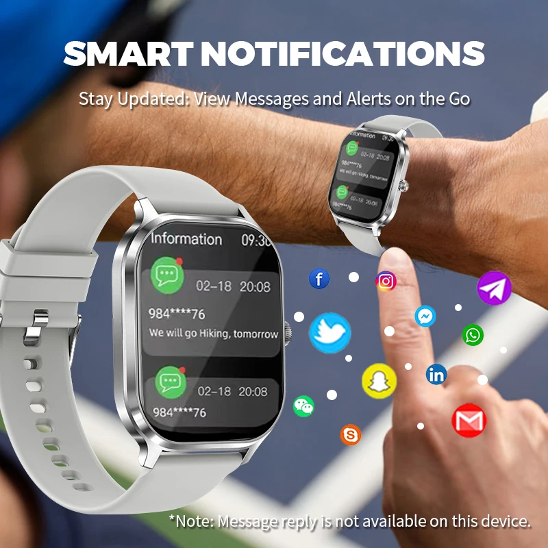 2025 novo relógio inteligente masculino presente feminino 2.01 Polegada hd tela de toque completa esportes & fitness relógio bluetooth chamada smartwatch android