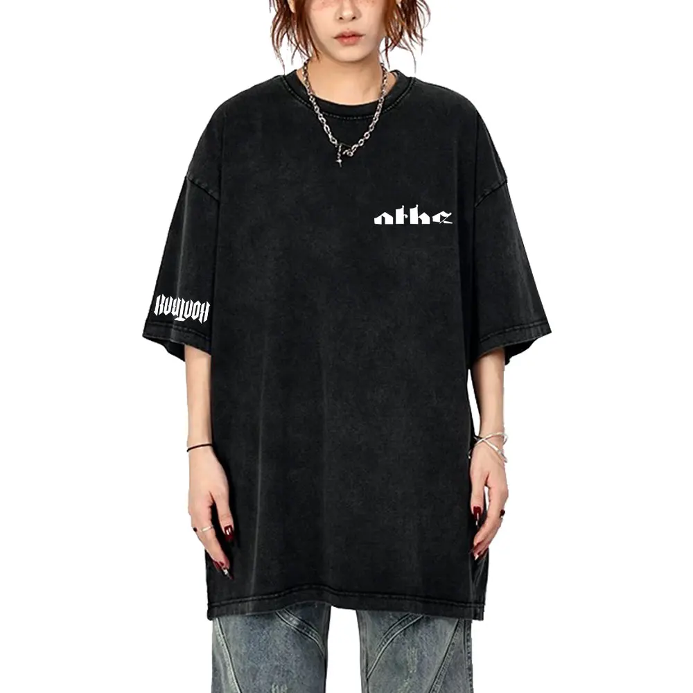 

Washed Vintage Rapper Kontra K Augen Traumen Herzen Sehen Album T-shirt Men Women Hip Hop Fashion Pop Music T Shirts Streetwear