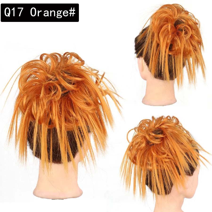 Messy Bun Hairpiece with Elastic Rubber Band
