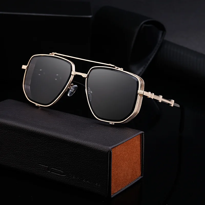 

Square Steampunk Sunglasses for Men Women Brand Design Luxury Car Driving Beach Alloy UV400 Sun Glasses Male Female Eyewear 2025