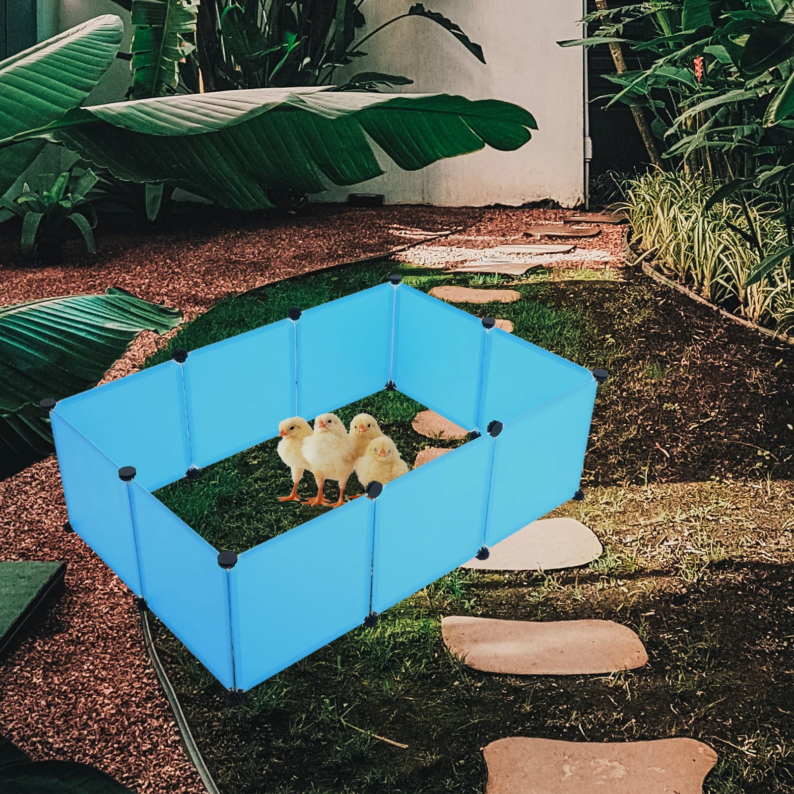 

1Set Chick Brooder Box Large DIY Animal Playpen Panels Easy Assemble Indoor Outdoor Rabbit Duck Enclosure Pet Fence Small Animal