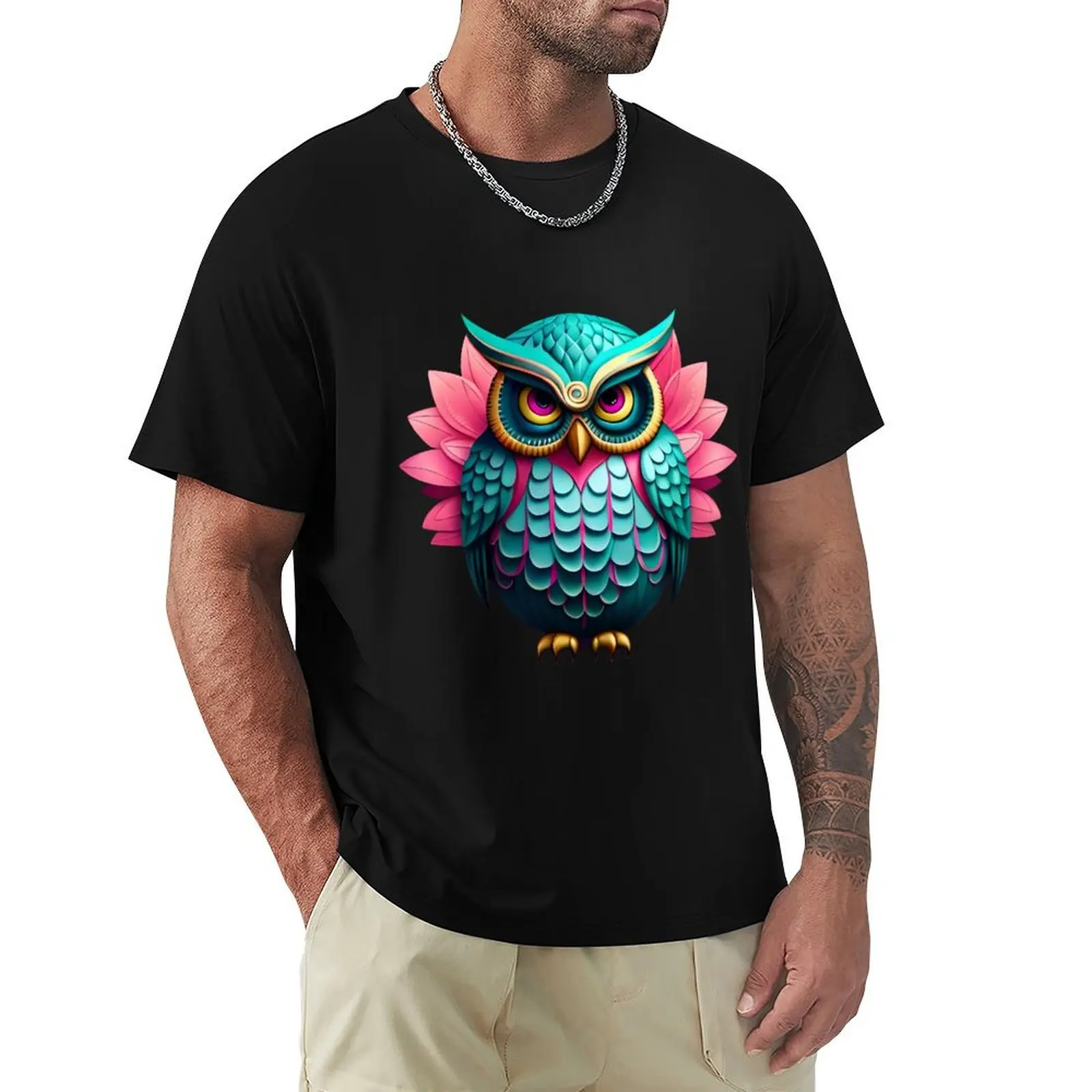 enchanted owl T-Shirt man t shirt cotton high quality T-Shirt