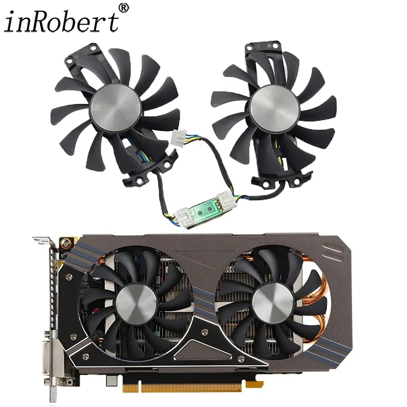 2pcs/lot GA81S2U 12V 0.38A 75mm 4Pin GTX 960 Apistek Cooler Fan For ZOTAC GTX960 4G PCI-EDC Graphics Card Fan