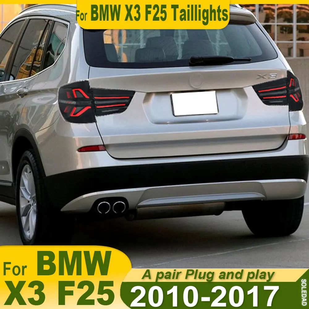 2pcs Car Tail light Assembly For BMW X3 F25 2010-2017 Tail Lamp Brake Light Driving Lights Reversing Light Turn Signal