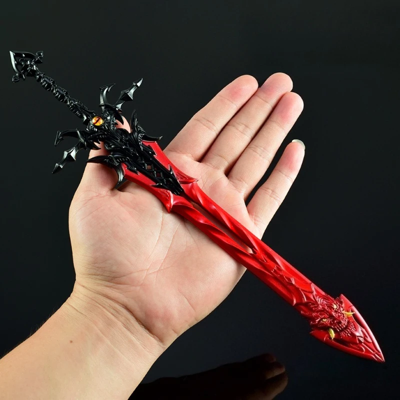 30 centimetri Anima Terra Polvere Cuore Asura Demone spada Anime Periferico katana armi Modelli Giocattolo Coltello Desktop Ornamenti Ragazzi Giocattoli Regali