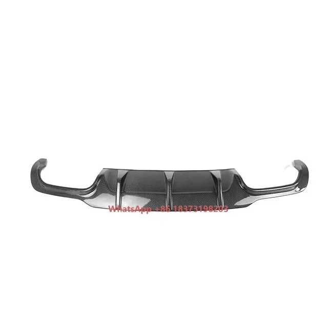 C Class Carbon Fiber Body Kit Rear Bumper Rear Diffuser Lip for Mercedes Benz W204 C63 2011-2014