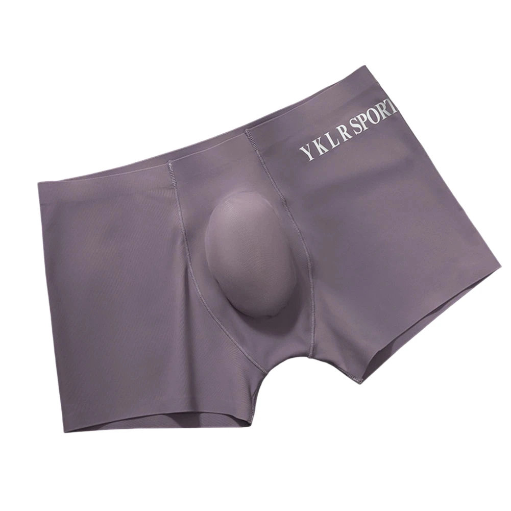 Men Smooth Seamless Boxer Shorts Underwear Sex 3D Bulge Pouch Underpant Lingerie Men's Panties Breathable Man Boxers Briefs