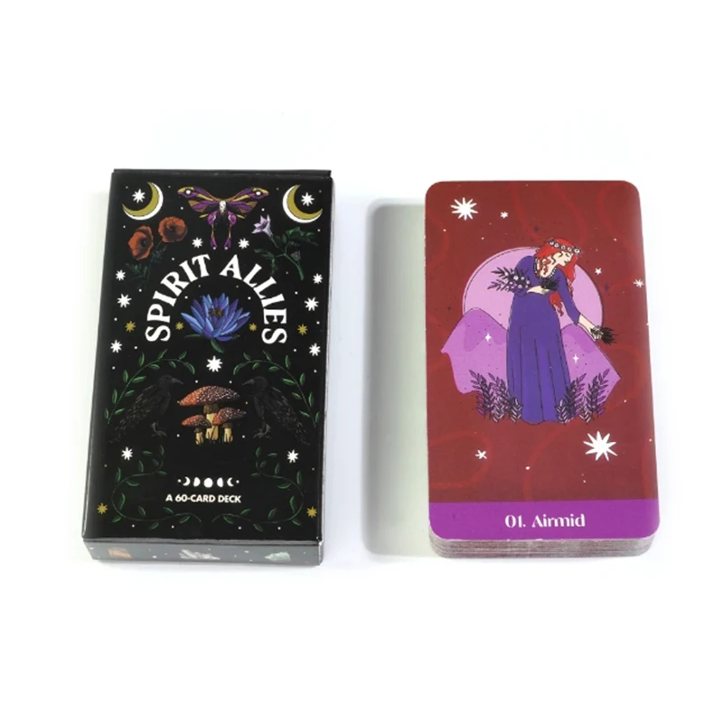 بطاقات Spirit Allies Oracle A 60 Deck Tarot English Visions Divination Edition Borad Playing Games #1