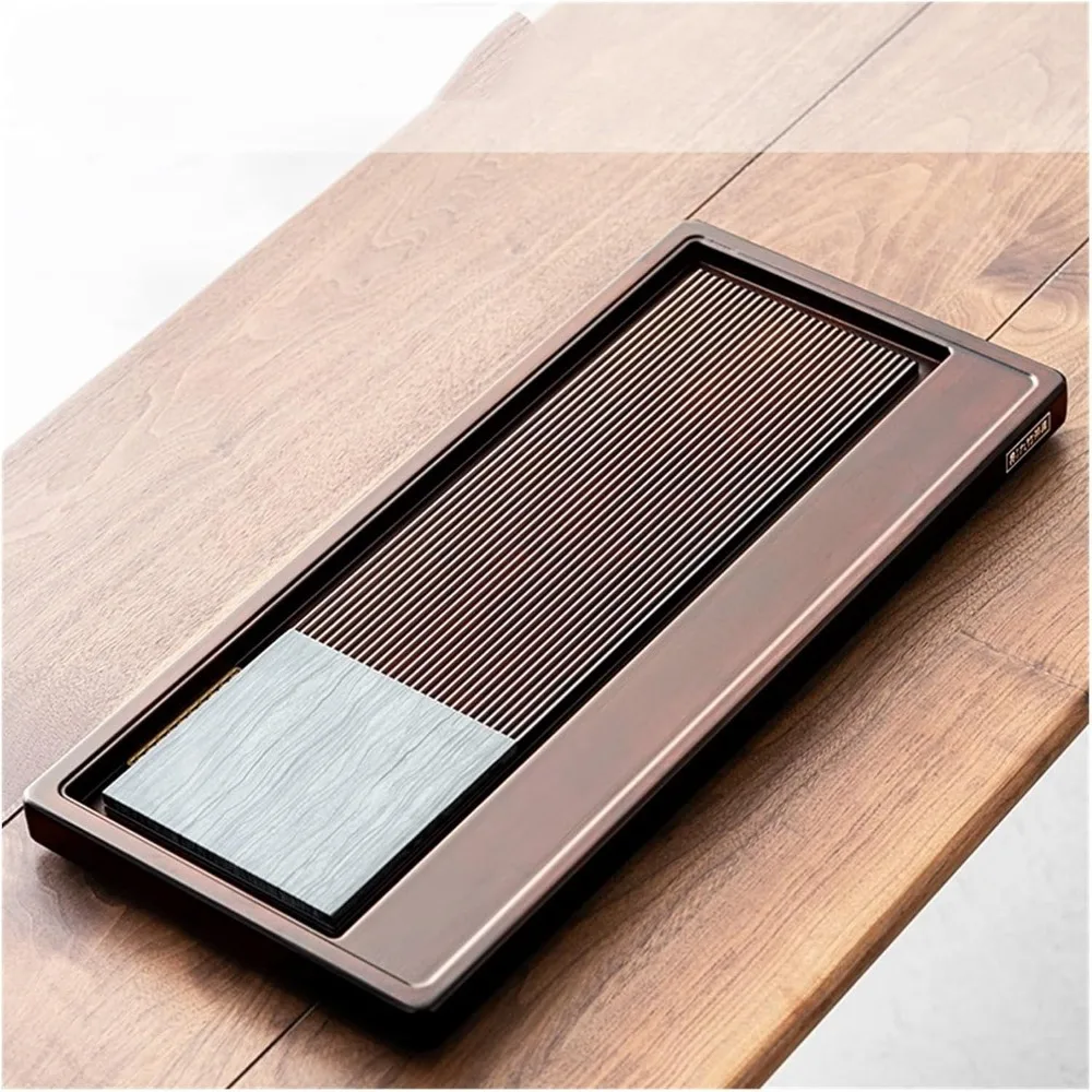 

Tea Serving Tray Tea Tray for Home Use Modern Tea Set Tray Tray Draining Chinese Tea Table, Suitable for Tea Room, Parlor for Ho