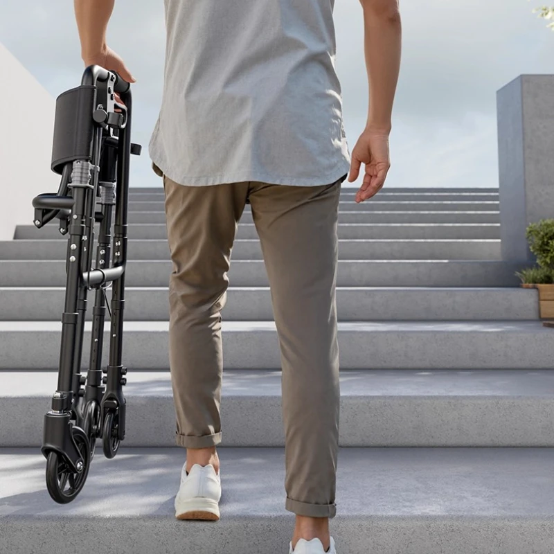 

Складные ходунки-роллаторы для пожилых людей с сиденьем, грузоподъемность 350 фунтов, регулируемые легкие ходунки для инвалидов на колесах