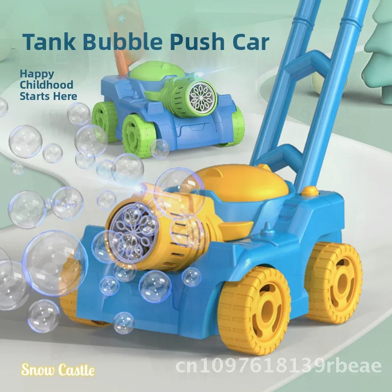 لعبة سيارة الخزان الكهربائي للأطفال مع منفاخ فقاعات يعمل بالدفع اليدوي وتميز الموسيقى الخفيفة للعب الأطفال في الهواء الطلق #2
