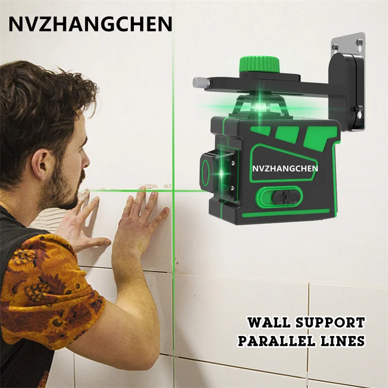 

12 Lines 3D Laser Level Self-Leveling 360 Horizontal And Vertical Cross Super Powerful Green Laser Beam Line Laser Level