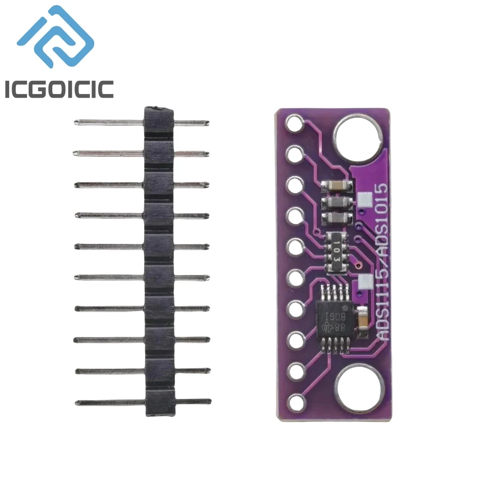 ADS1115 ADS1015 16 Bit I2C Module Precision ADC 4 Channel Development Board Pro Gain Amplifier 2.0V to 5.5V for Arduino RPi image 6