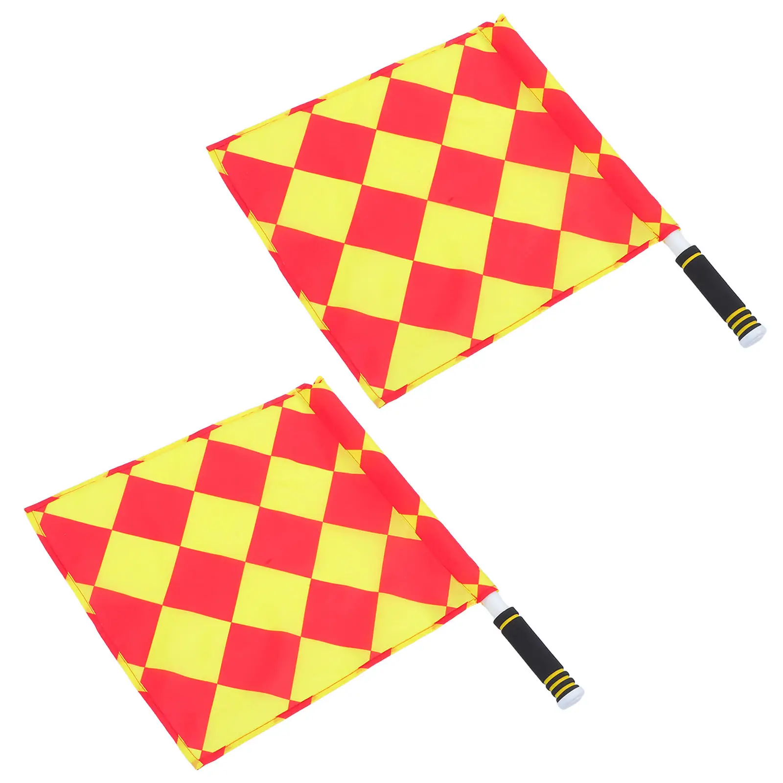 2Pcs Referee Signal Flags Sponge Handle Bright Colors Multisport Soccer Football Volleyball Match Judge Equipment view 4