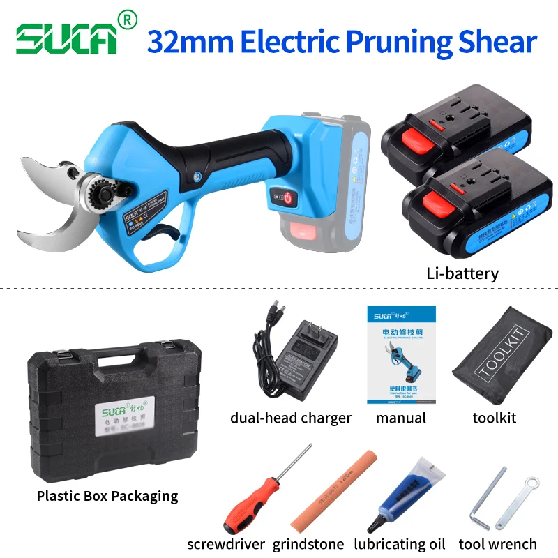 New Design Garden Tree Vine Tool Electric Pruning Scissors Shears with Battery