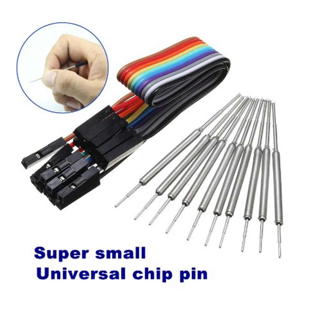 10pcs Micro IC Clamp Replacement Parts Universal Chip Micro IC Clamp 0.13mm Accessories for Programmer Logic Analyzer