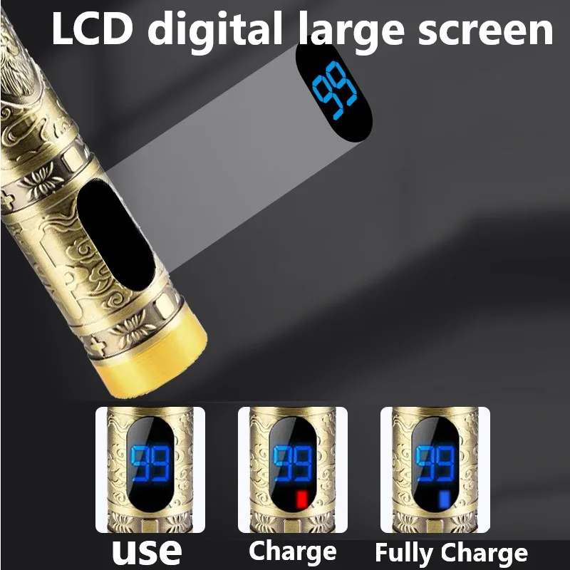 Kemei-1325 metal housing hair trimmer for men professional lithium LCD Display beard clipper electric edge hair cut machine