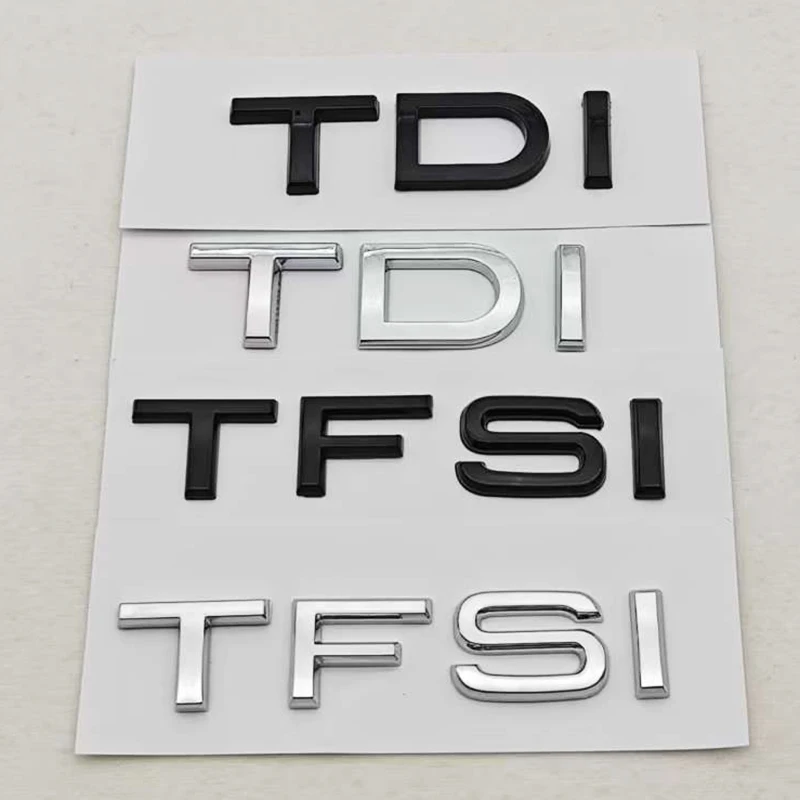 3d abs porta-malas traseiro do carro letras crachá adesivo logotipo tdi tfsi emblema decalques para audi a3 a4 a5 a6 a7 a8 q3 q5 q7 q8 sq/rs/s série