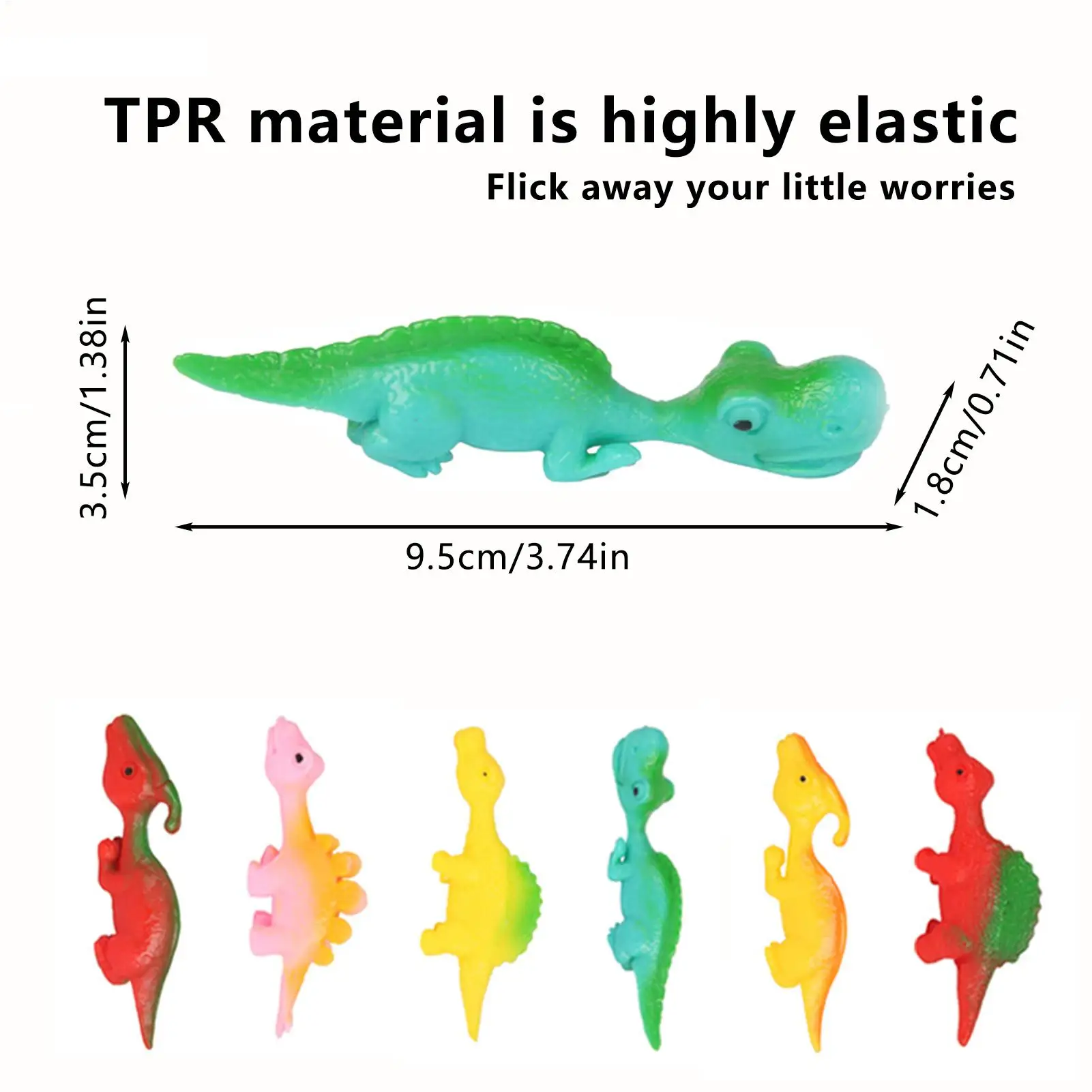 1 قطعة الإبداعية فنجر المنجنيق ديناصور مقلاع لعب للبالغين والأطفال تنفيس الإجهاد الإغاثة المنجنيق لعبة على شكل ديناصور #6