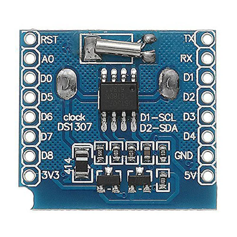 1/2~20/50Pcs RTC DS1307 (Real Time Clock) + Battery - Shield For WeMos D1