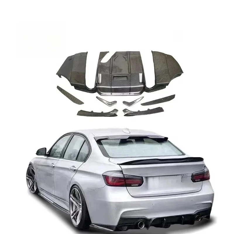 

Карбоновый диффузор F0 для BMW F0/F10/F11/F0i Sport, задний спойлер в стиле GEEX