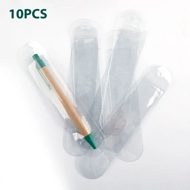 10Pcs Plastic Matte Single Pen Case Universal Pen Cover Gift Pen Packaging