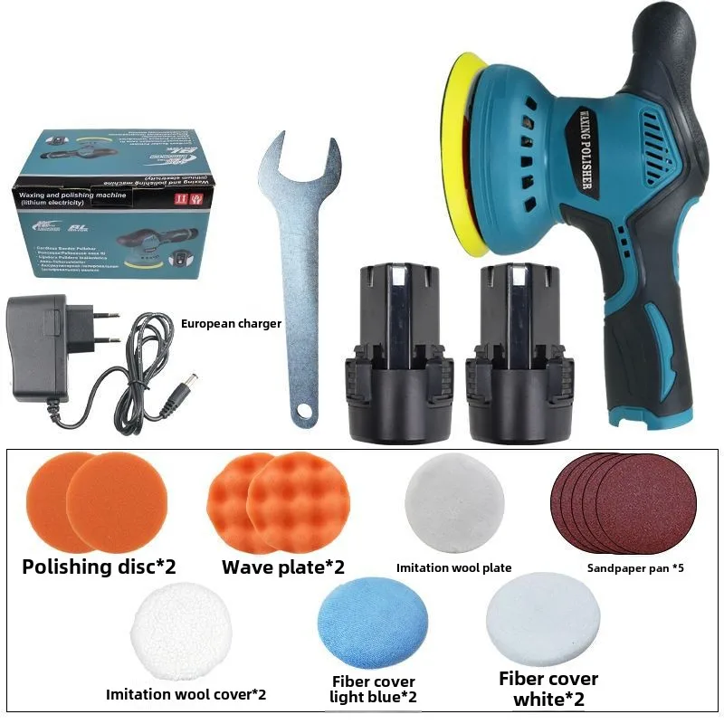 Mesin Poles Mobil Mesin Waxing Perawatan Kecantikan Genggam Nirkabel Baterai Lithium Tahan Lama Sander Alat Pembersih Rumah Tangga Kustom