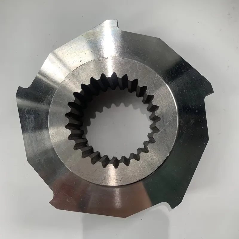 Custom Spline Bore Shredder Blade for Heavy-Duty Industrial Waste Recycling