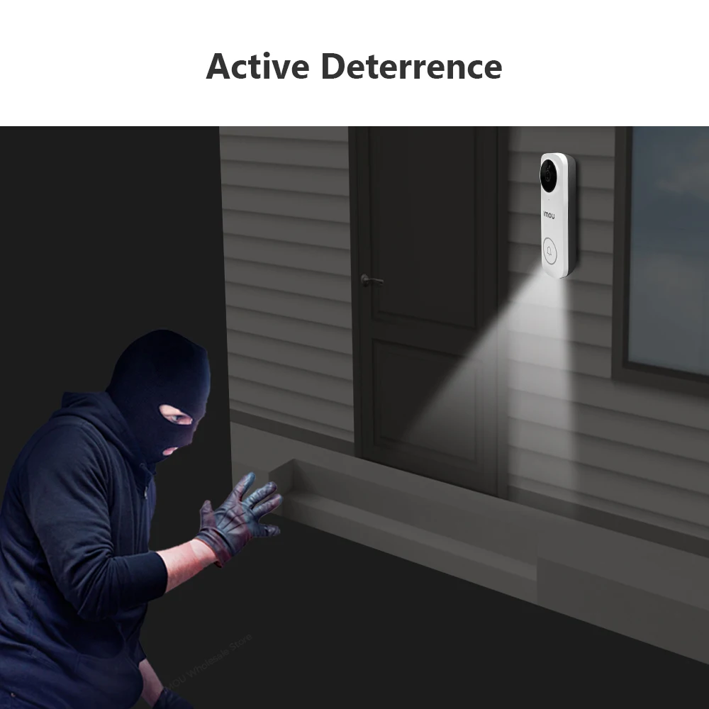 IMOU Wireless Doorbell WiFi Video Doorbells 5MP Two-way Audio Night Vision Security Door Bell IP65 Weatherproof Video Intercom