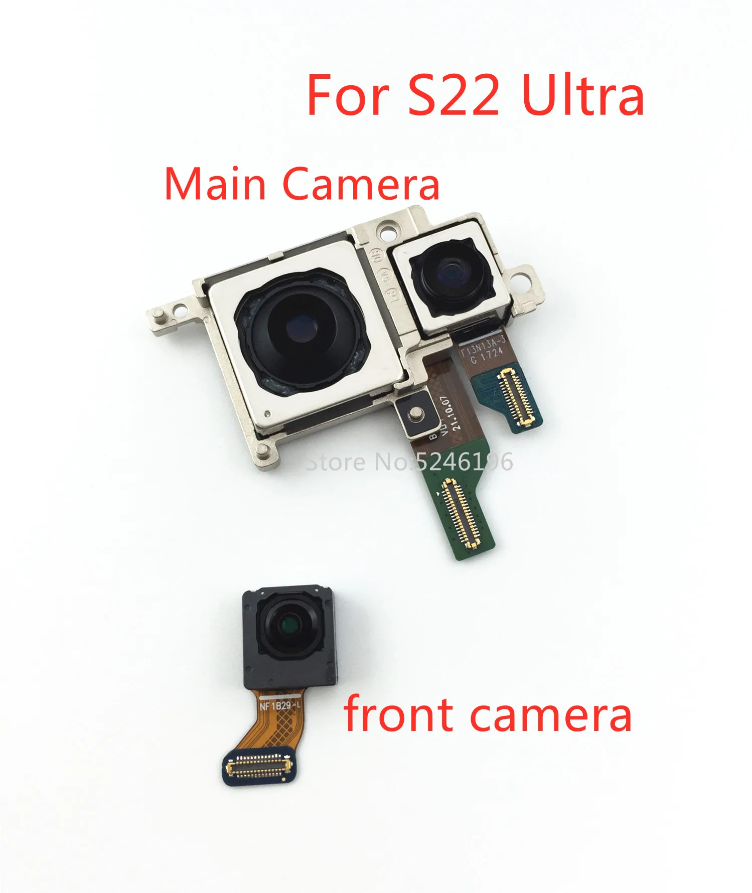 1pcs Back big Main Rear Camera front camera Module For Samsung Galaxy S22 Ultra 5G S908B S908N S21Ultra 5G S908U S908E Replace