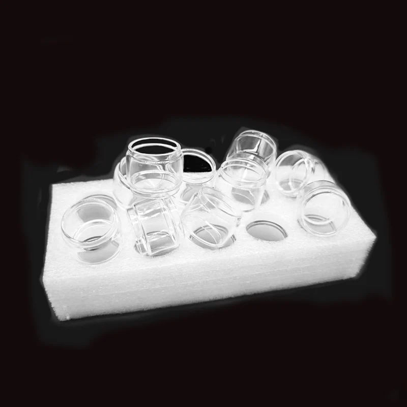 10 Pieces Bubble Fat Glass Tank For ELLO DURO 6.5ml ELLO Vate ELLO TS T Tank Replacement Glass Tank Container