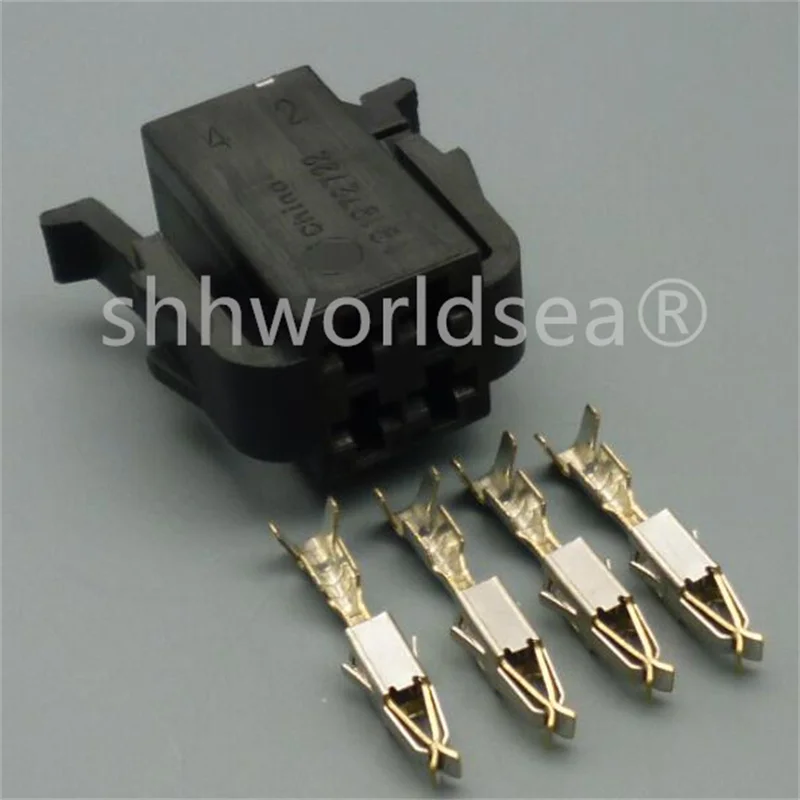 2/100Set for VW 2.8mm 4p auto electric housing plug wire harness cable connector 191972722  191972732 191 972 722 191 972 732
