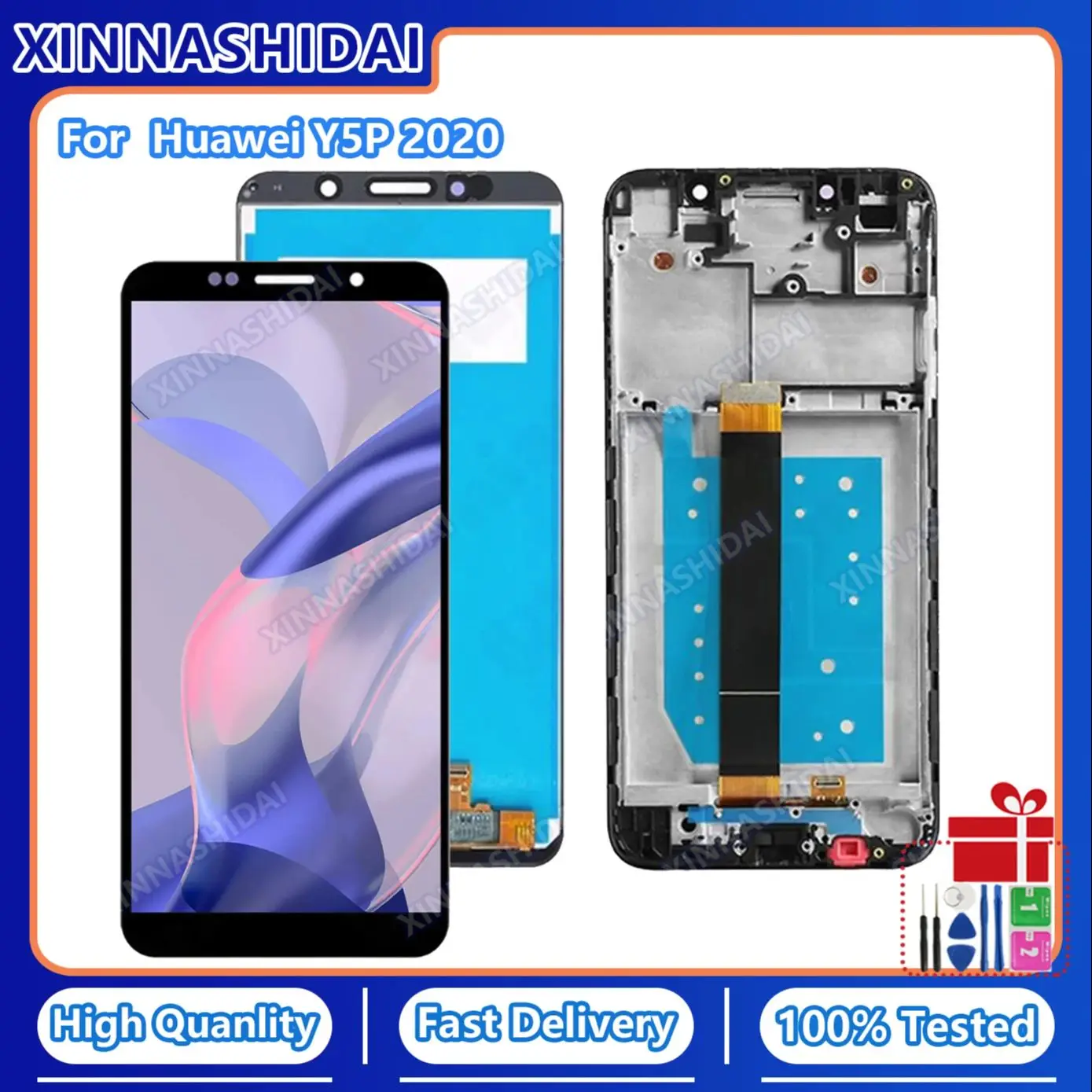 Huawei Y5p 2020-дюймовый зеркальный ЖК-дисплей с емкостным экраном, замена дигитайзера для мобильного телефона Honor 9S