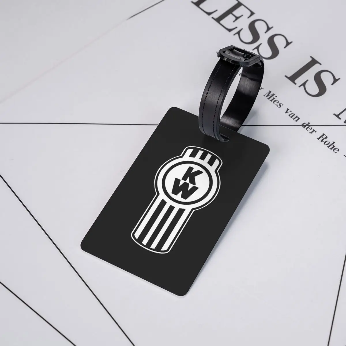 

Kenworth Truck Logo Luggage Tags Suitcase Accessories Travel Baggage Boarding Tag Label Holder ID Name Address