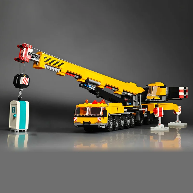Technische Stadt Mobile Bau Kran Bagger Bausteine Lkw Fahrzeug Montieren Ziegel Spielzeug Geschenk Für Kinder Junge Erwachsene