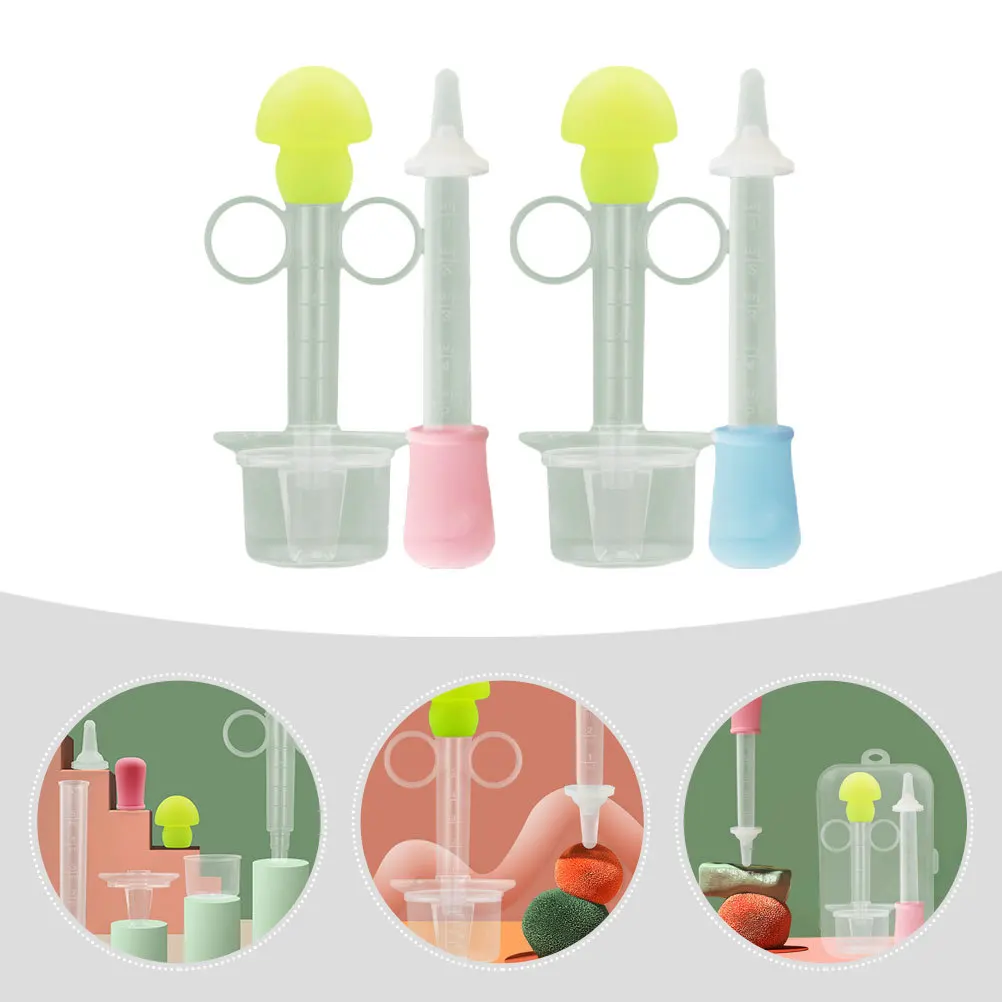 

2 Sets Pet Bottle Feeding Device Medicine Tools Dog Pills Feeder Accessories Feeders Silica Gel