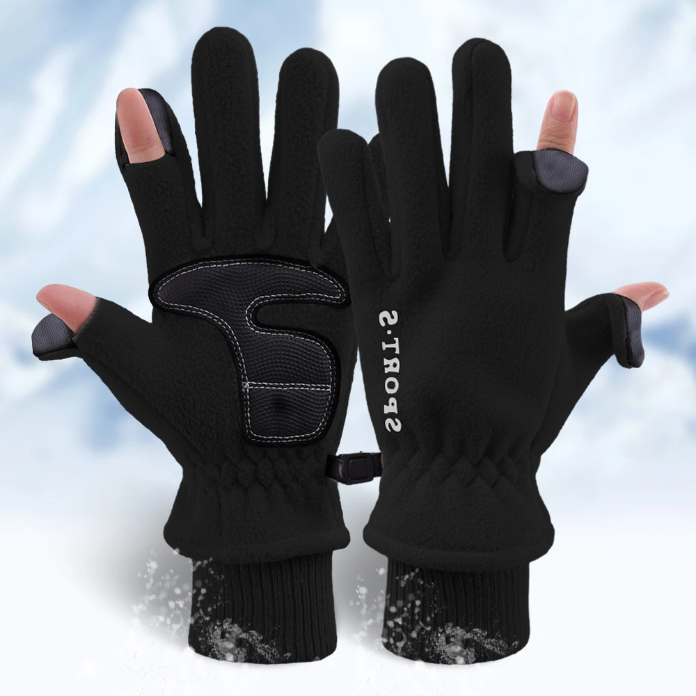 Nieuwe Winter Waterdichte Fietshandschoenen Outdoor Sport Hardlopen Motorfiets Ski Fleece Handschoenen Antislip Warm Touchscreen Full Fingers