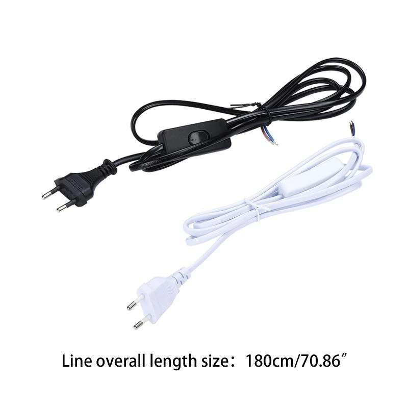6 stóp/1,8 m UE Rurka Lampa Lampa przedłużacza Lampa elektrownia Zasilanie z włączonym przełącznikiem LED Oprawa LED Drut