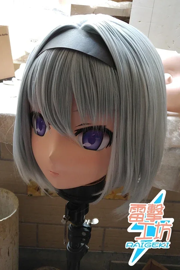 (RAIGEKI MAKS 93) Silicone 2/3 Head Crossdressing BJD DOLL Kigurumi Anime Sora Ginko Cosplay Mask