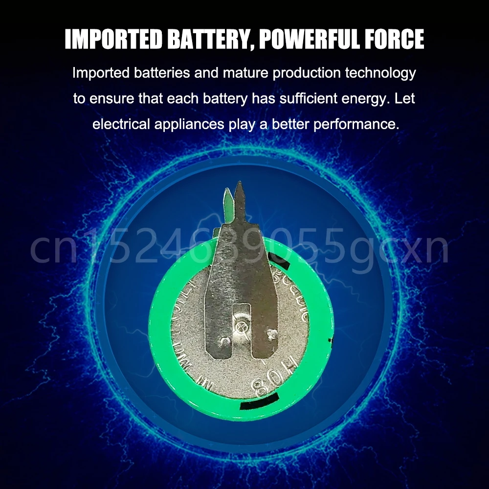 1-5PCS 1.2V 80mAh Nickel-metal Hydride Ni-MH Rechargeable Batteries With Solder Foot For Toy Watch Timer Clock Button Cell