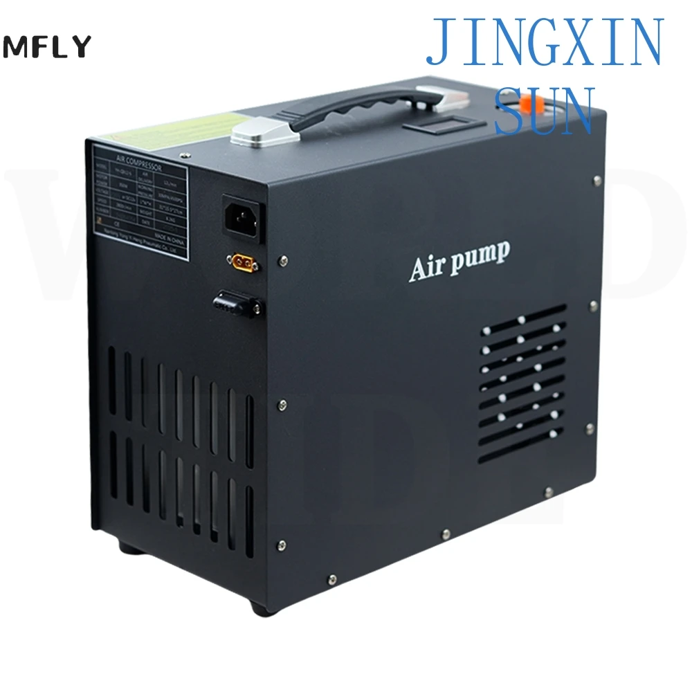 YONGHENG 300Bar 4500Psi High Pressure PCP Air Compressor Built-in Power Adapter Auto-Stop Compressor for Airgun Rifle Diving