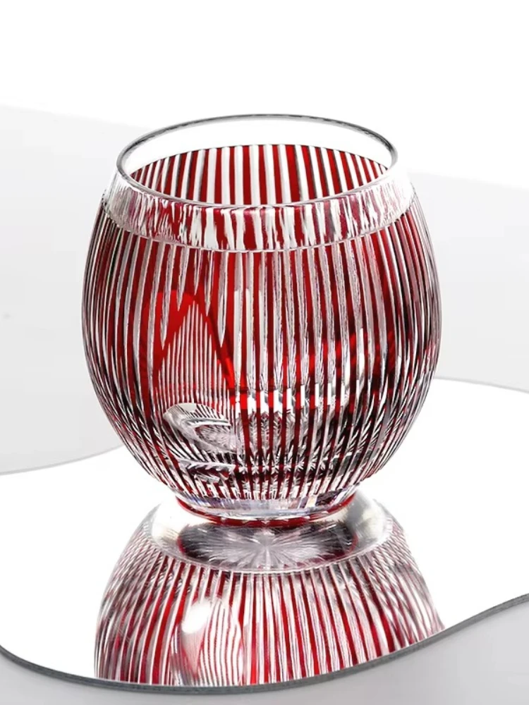 Vintage geometric glass glass container pentagonal tabletop succulent planting box hand blown