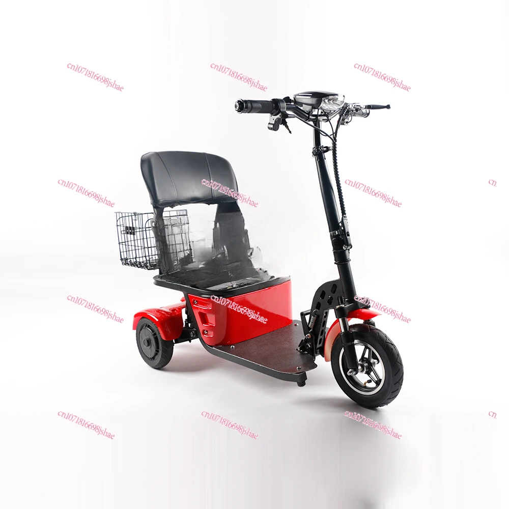 New Detachable Light Three-wheel Disabled Electric Scooter, Lithium Battery Disabled