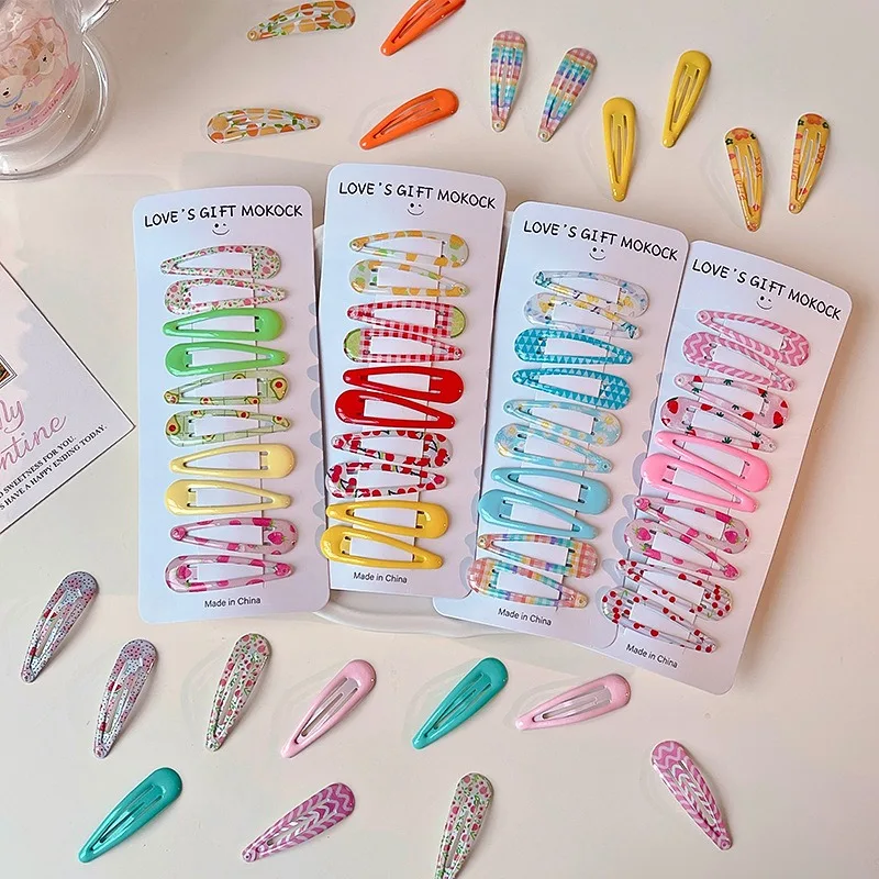 3 Teile/satz Neue Kinder Schöne Erdbeere Ornament Haar Clips Baby Mädchen Plaid Rechteck Barrettes Haarnadeln Kinder Haar Zubehör – Detail 6