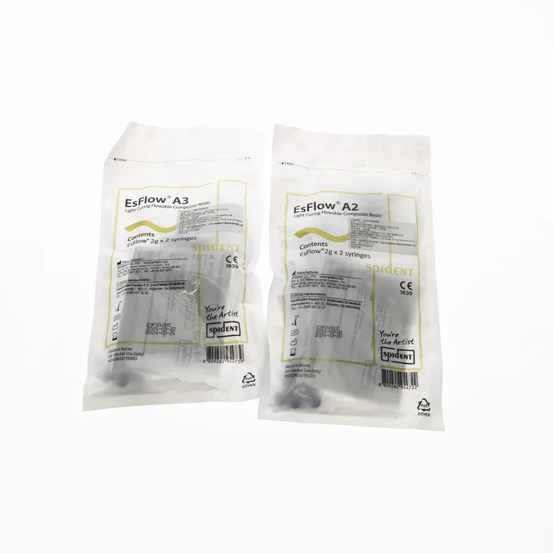 2 Stuks * 2G Tandheelkundige Materialen Tandheelkundige EsFlow Vloeistof Hars Lichtuithardende Vloeistof Composiet Hars Tandheelkundige Orale Materialen Flow hars