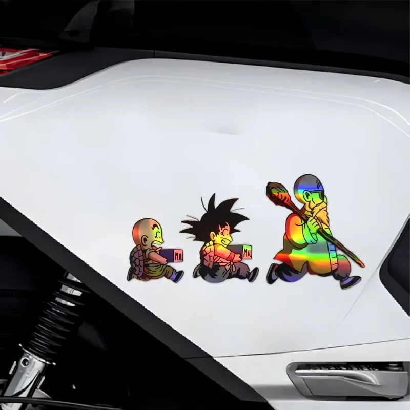 Dragon Ball Laser Car Funny Sticker Reflective Waterproof  Decals for Car Bumper Windows Motorcycle Laptop Walls Car Accessories