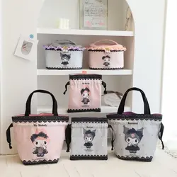 Sanrio Series Cosmetic Case Bundle Pocket Handbag Kawaii Kulomi Storage Bag My Melody Cute Bag