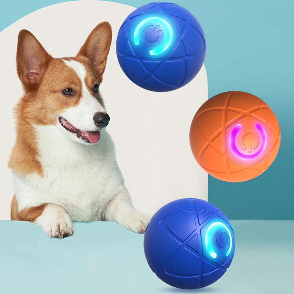 Smart Teasing Dog Ball LED Boredom Interactive Automatic Rolling and Moveing Ball ElectricDogs Toy for Small Medium Large Dog image 6