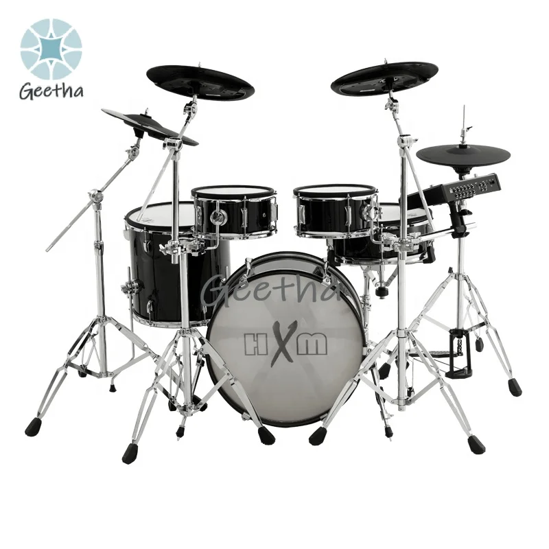 XD-2000-KM Natural Color Acoustic Design Electric Drum Set Factory Direct Sales