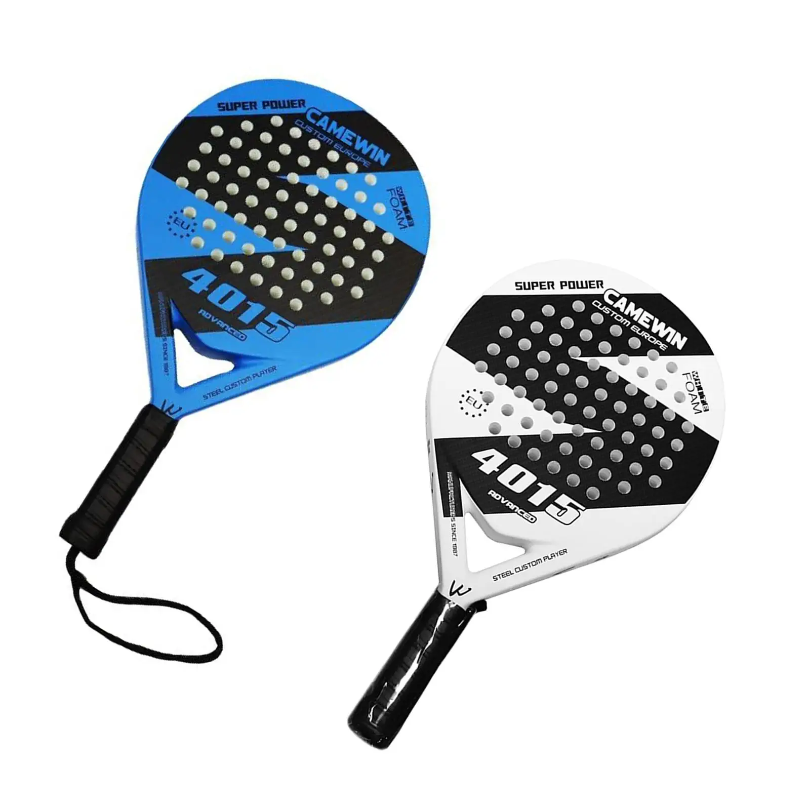 Beach Tennis Racket Length: 45-47cm with EVA Foam Core Carbon Fiber Honeycomb Core Portable Paddle Racket for Sport Adult Unisex